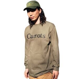 Carrots by Anwar Carrots Olive Green Long Sleeve T-Shirt Size Large